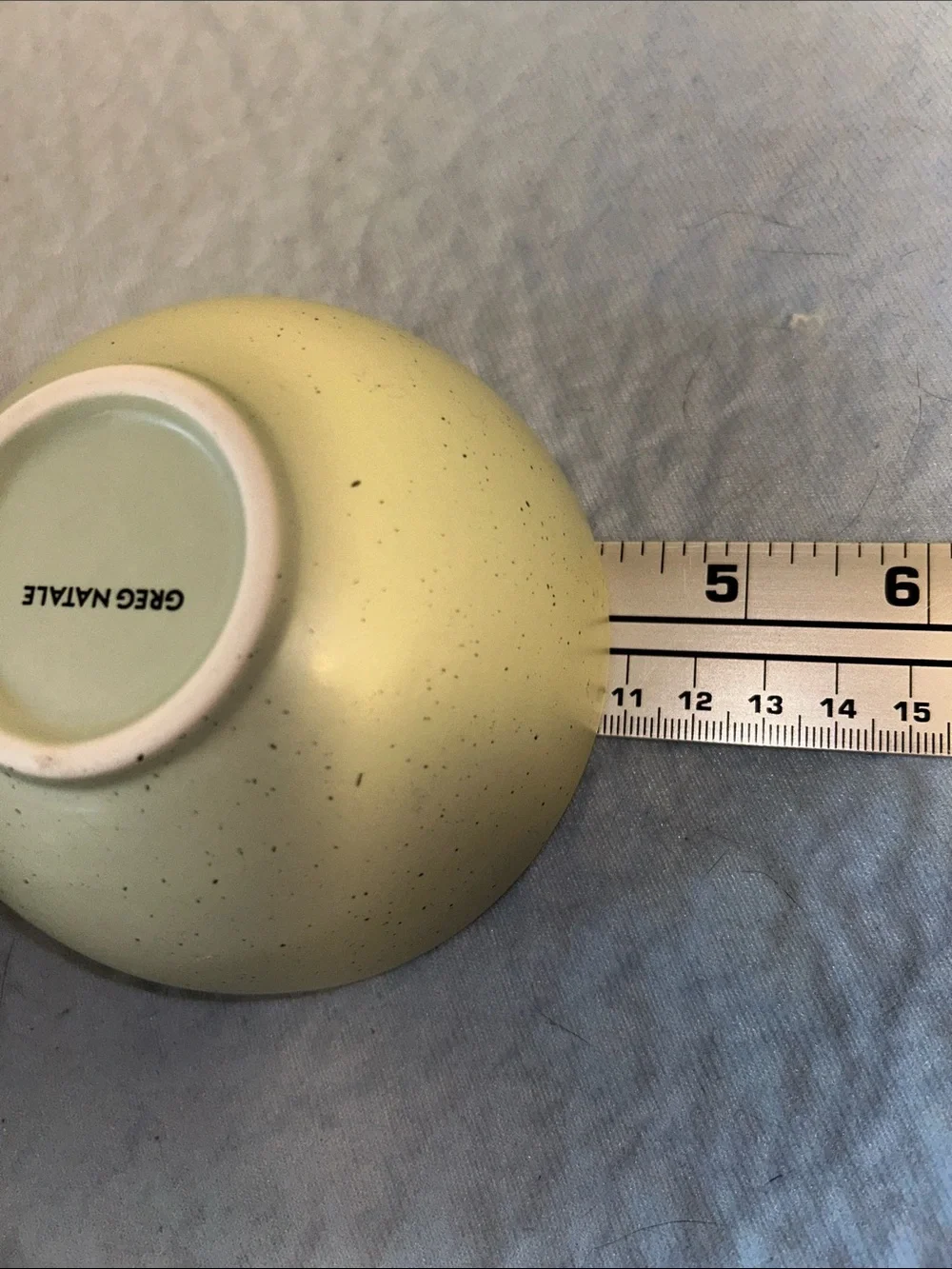 Greg Natale Ceramic Green Speckled Measuring Cup Bowls
